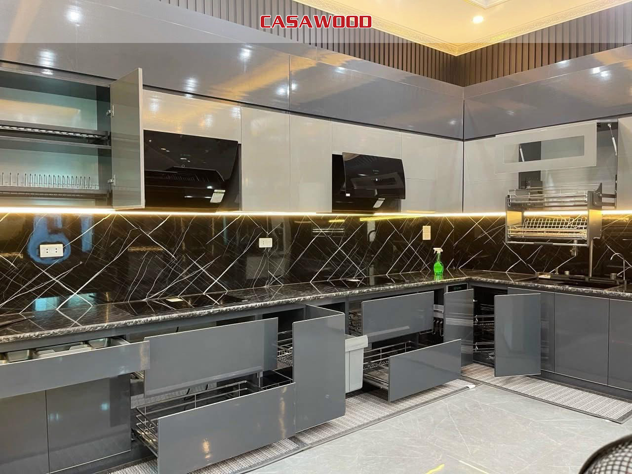Công trình thực tế tủ bếp Casawood