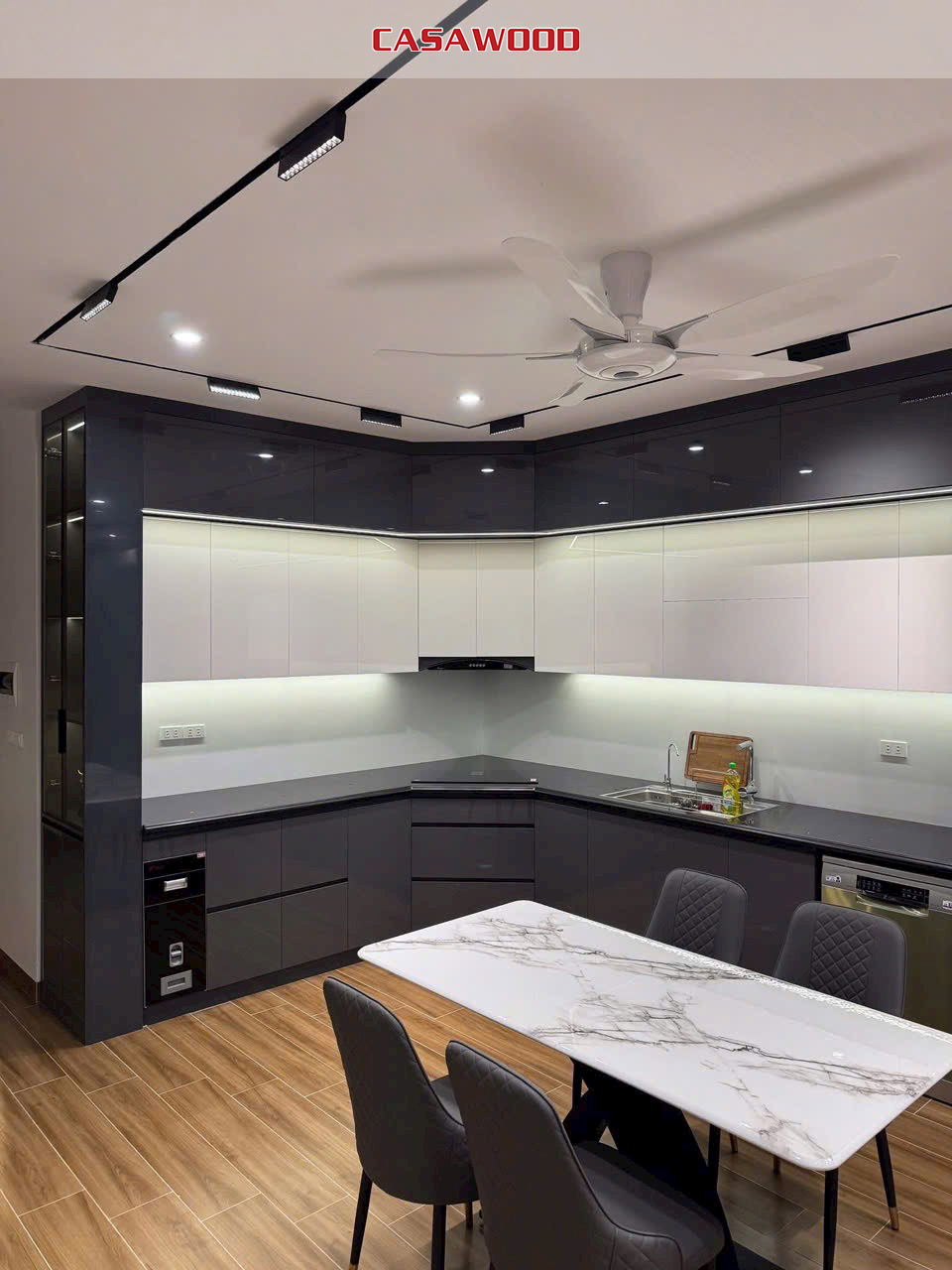 Công trình thực tế tủ bếp Casawood