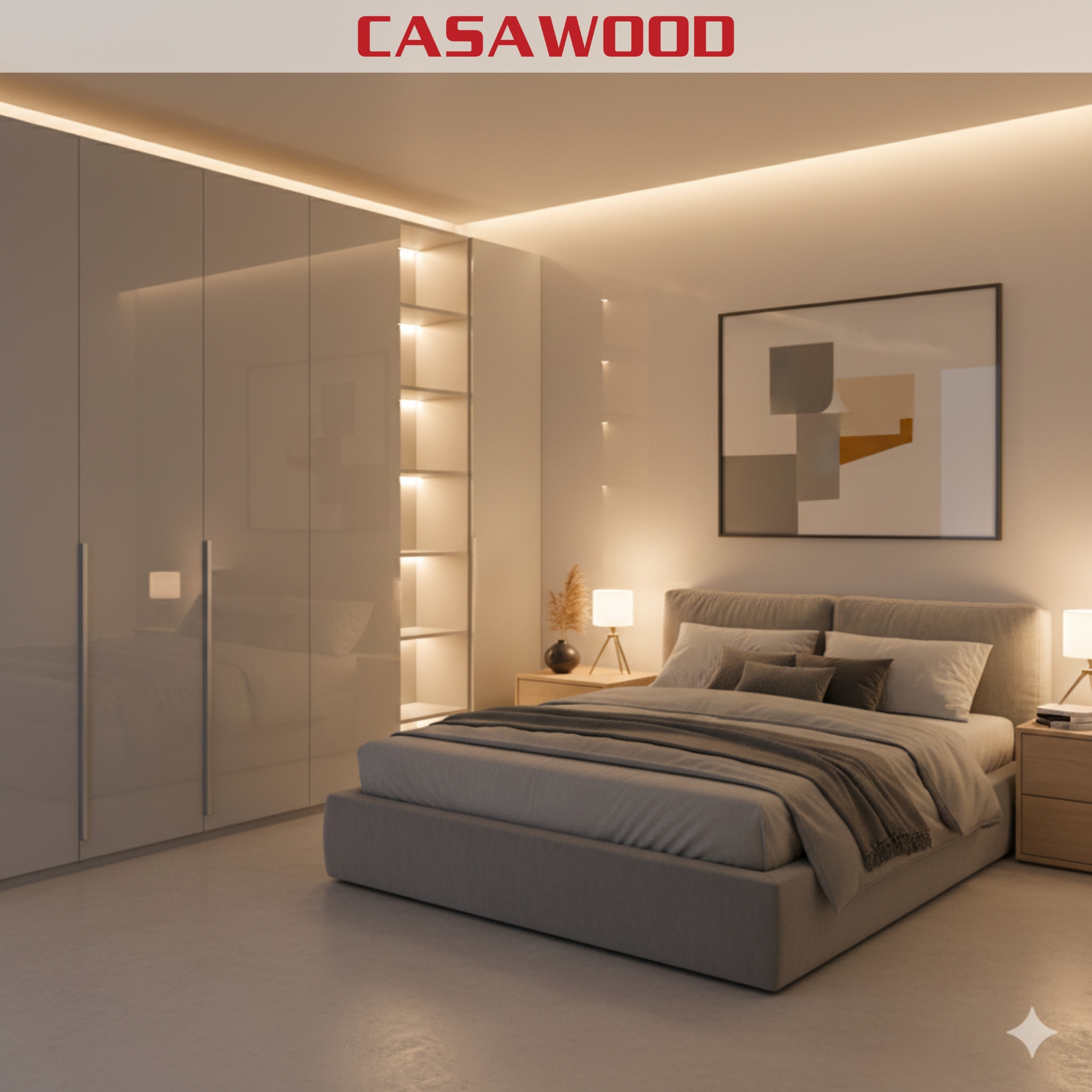 Công trình thực tế tủ quần áo Casawood