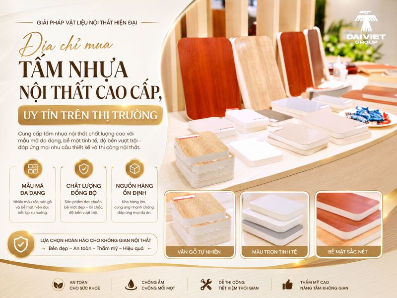 Địa chỉ mua tấm nhựa nội thất cao cấp, uy tín trên thị trường