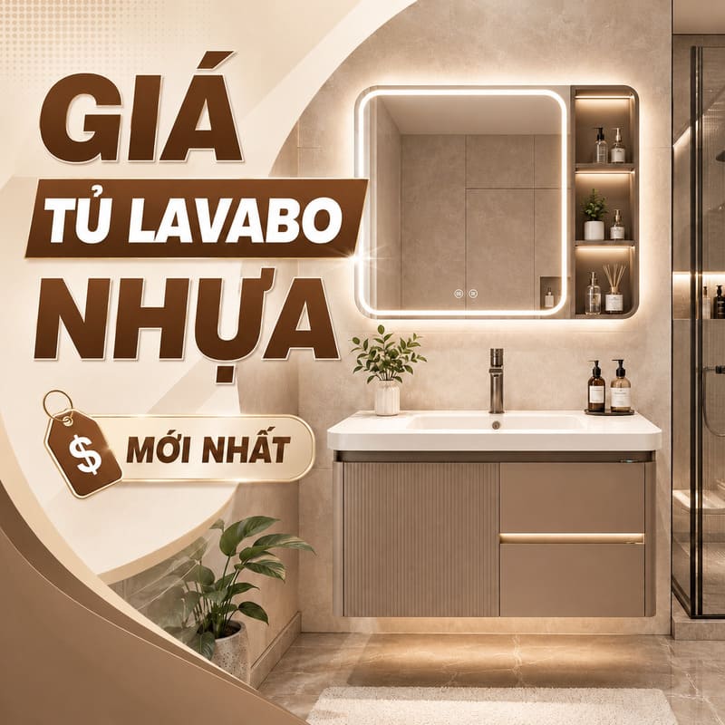 Cập nhật giá tủ lavabo nhựa mới nhất thị trường