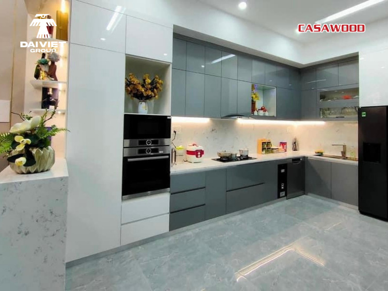 Dễ gia công, phù hợp với sản xuất tủ bếp hiện đại