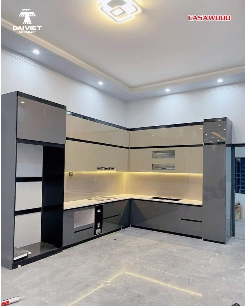 Thiết kế tủ bếp Casawood tối giản, dễ phối màu