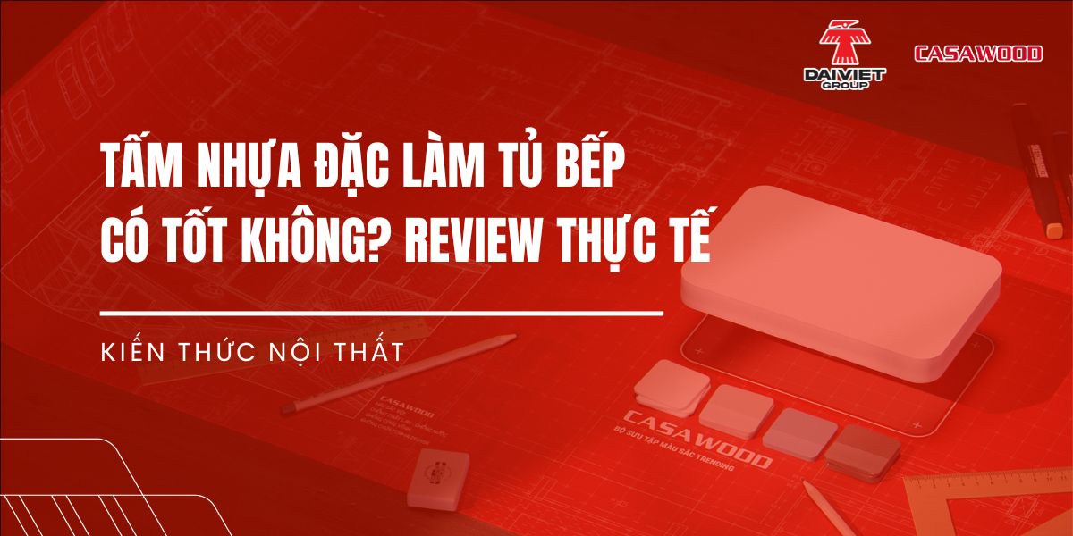 Tấm nhựa đặc làm tủ bếp