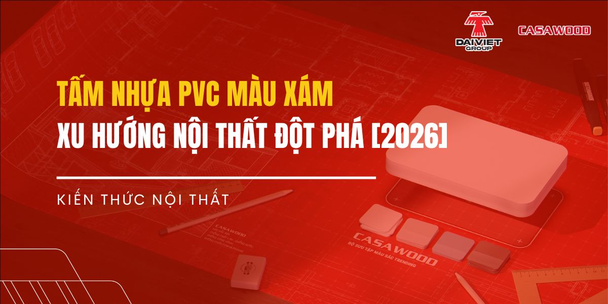 Tấm nhựa PVC màu xám