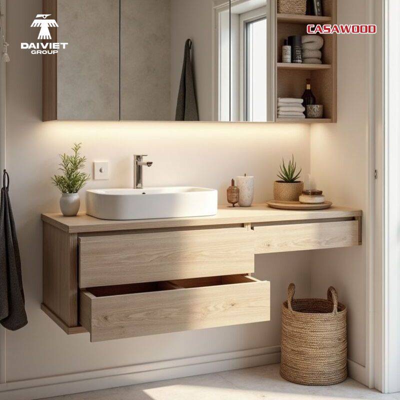Tủ lavabo gỗ nhựa WPC