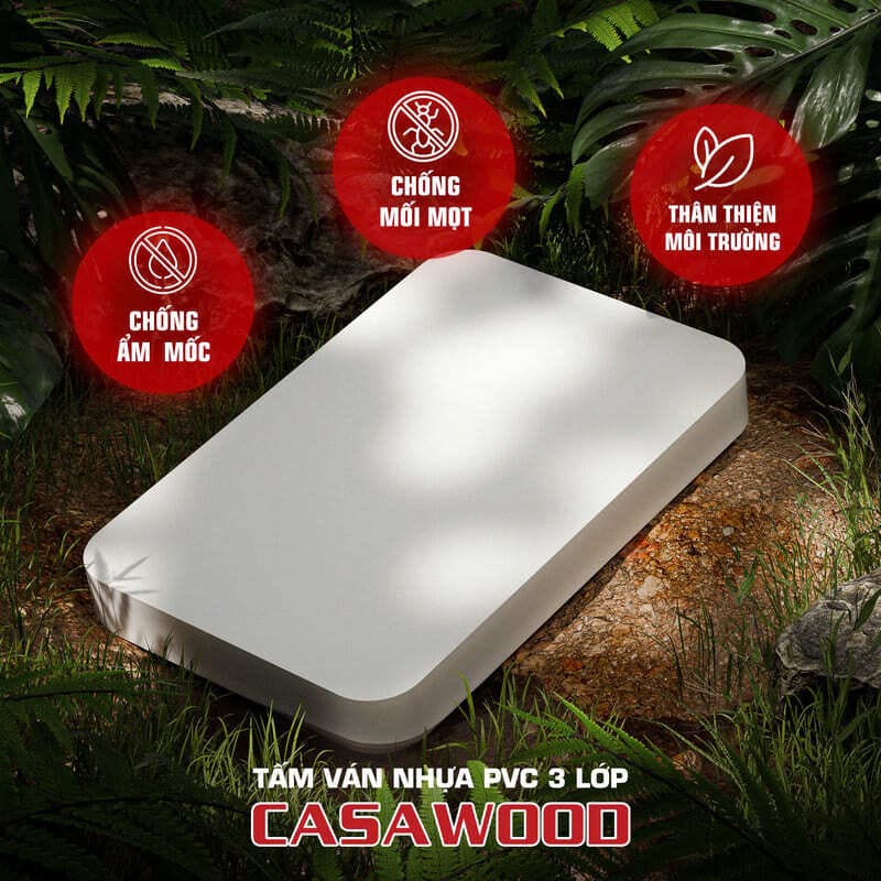 Ưu điểm của tấm nhựa đặc làm tủ bếp Casawood
